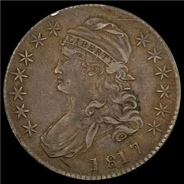 1817 Capped Bust Half Dollar LIGHTLY CIRCULATED