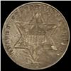 1860 Three-Cent Silver Piece NEARLY UNCIRCULATED