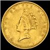 Image 1 : 1855 Indian Princess Head Gold Dollar CLOSELY UNCIRCULATED