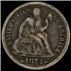 1873 Seated Liberty Dime LIGHTLY CIRCULATED