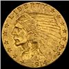 Image 1 : 1914 Indian Head $2.50 Gold Quarter Eagl CLOSELY UNCIRCULATED