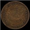 Image 2 : 1863 Civil War Token "The Flag of Our Un LIGHTLY CIRCULATED