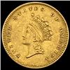 Image 1 : 1854 Indian Princess Gold Dollar CLOSELY UNCIRCULATED