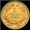 Image 2 : 1854 Indian Princess Gold Dollar CLOSELY UNCIRCULATED