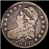 1811 Capped Bust Half Dollar LIGHTLY CIRCULATED