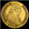Image 1 : 1792 FM Madrid Gold 1 Escudo Carolus IIII AGW.0955oz