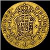 Image 2 : 1792 FM Madrid Gold 1 Escudo Carolus IIII AGW.0955oz