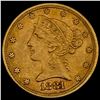 Image 1 : 1881 Liberty Head Half Eagle $5 CLOSELY UNCIRCULATED