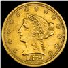 Image 1 : 1879 $2.50 Liberty Head Quarter Eagle CLOSELY UNCIRCULATED