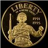 Image 1 : 1993-W WWII Gold 5 Dollar Commemorative GEM PROOF