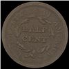 Image 2 : 1851 Braided Hair Half Cent CLOSELY UNCIRCULATED