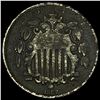 Image 1 : 1867 Shield Nickel W/Rays NICELY CIRCULATED