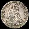 Image 1 : 1853 Arrows Seated Liberty Quarter LIGHTLY CIRCULATED