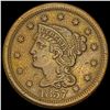 Image 1 : 1857 Braided Hair Large Cent CLOSELY UNCIRCULATED