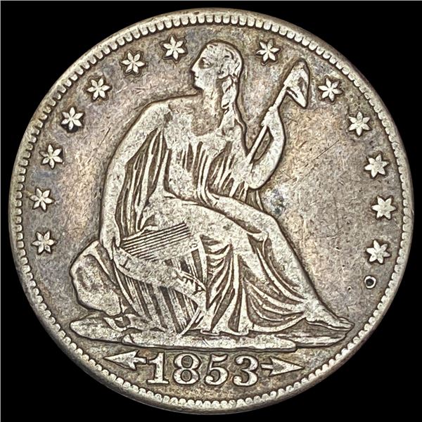 1853-O Seated Liberty Half Dollar LIGHTLY CIRCULATED