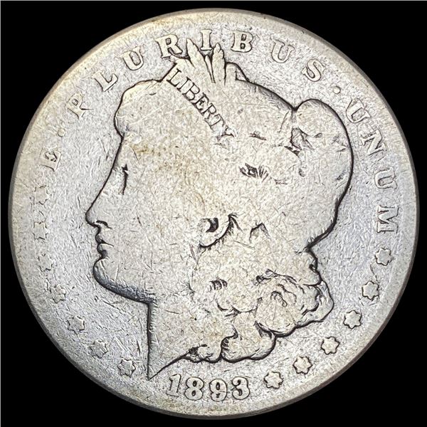 1893-CC Morgan Silver Dollar NICELY CIRCULATED
