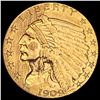 Image 1 : 1909 Indian Head $2.50 Gold Quarter Eagl CLOSELY UNCIRCULATED