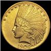 Image 1 : 1908 Indian Head Eagle $10 Gold Coin CLOSELY UNCIRCULATED