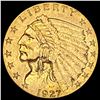 Image 1 : 1927 Indian Head $2.50 Gold Quarter Eagl CLOSELY UNCIRCULATED