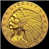 Image 1 : 1910 Indian Head $2.50 Gold Quarter Eagl CLOSELY UNCIRCULATED