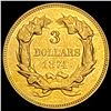Image 2 : 1874 $3 Indian Princess Head Gold CLOSELY UNCIRCULATED