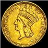 Image 1 : 1857 Indian Princess Head Gold Dollar CLOSELY UNCIRCULATED