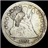 1861-S Seated Liberty Quarter NICELY CIRCULATED