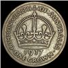 Image 2 : 1937 Australia One Crown NICELY CIRCULATED