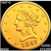 1847-O $10 Gold Eagle UNCIRCULATED