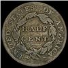 Image 2 : 1826 Classic Head Half Cent NICELY CIRCULATED