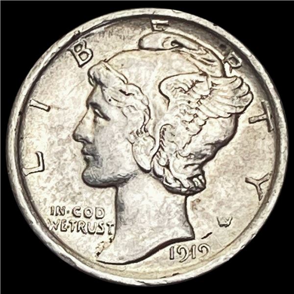 1919 Mercury Dime CHOICE AU