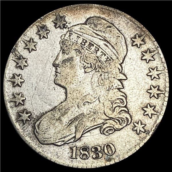 1830 Capped Bust Half Dollar LIGHTLY CIRCULATED