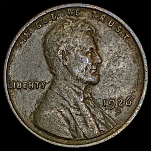 1926-S Lincoln Wheat Cent CLOSELY UNCIRCULATED