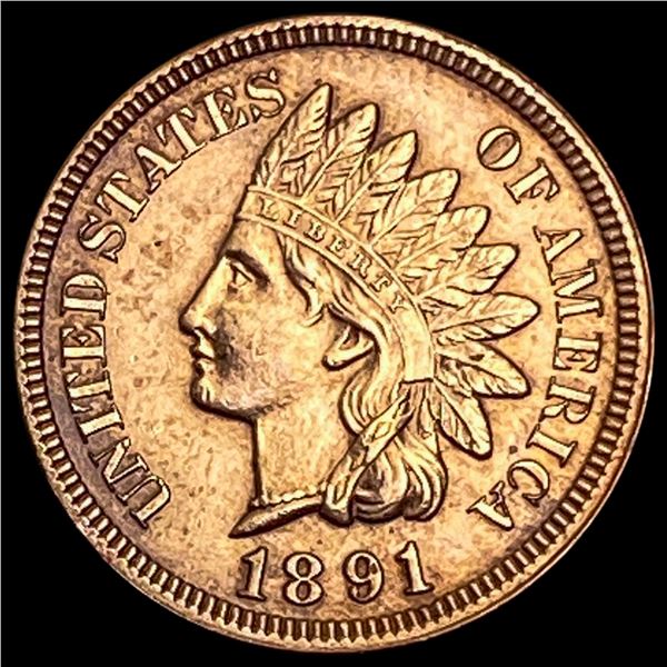 1891 Indian Head Cent CHOICE BU