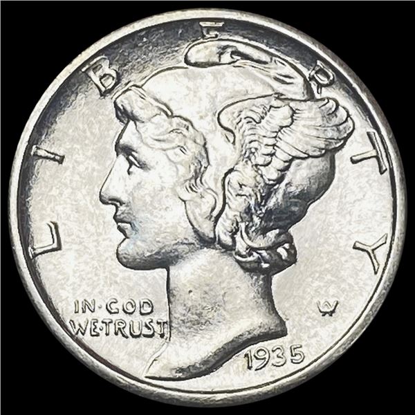 1935 Mercury Dime GEM BU