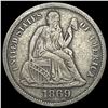 Image 1 : 1869-S Seated Liberty Dime NEARLY UNCIRCULATED