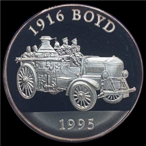 1995 Joe's Fire Truck Series Silver Coin GEM BU