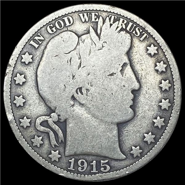 1915 Barber Half Dollar NICELY CIRCULATED