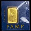 Image 1 : PAMP Suisse 1g Gold Bar UNCIRCULA