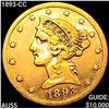 1893-CC $5 Gold Half Eagle