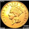 1874 $3 Gold Piece