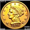 1871-S $2.50 Gold Quarter Eagle