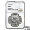1923-D Silver Peace Dollar NGC MS66