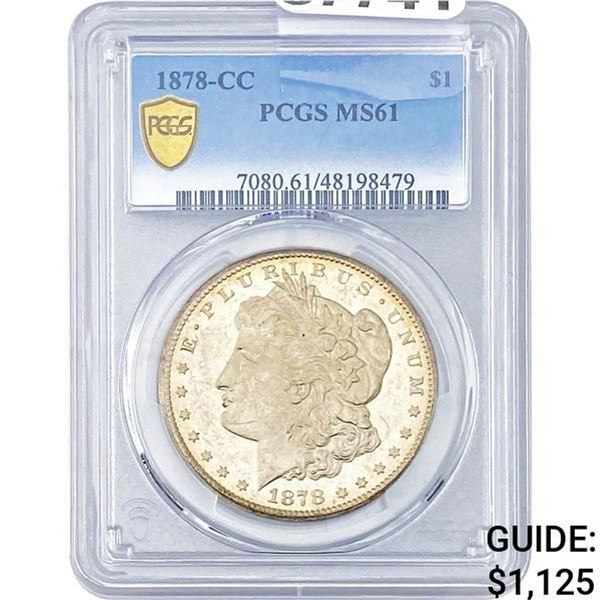 1878-CC Morgan Dollar PCGS MS61
