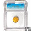 1861 Rare Gold Dollar ICG MS64
