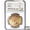 1928 Silver Peace Dollar NGC MS63