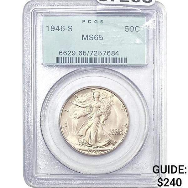 1946-S Walking Liberty Half Dollar PCGS MS65