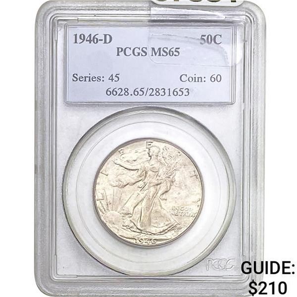 1946-D Walking Liberty Half Dollar PCGS MS65