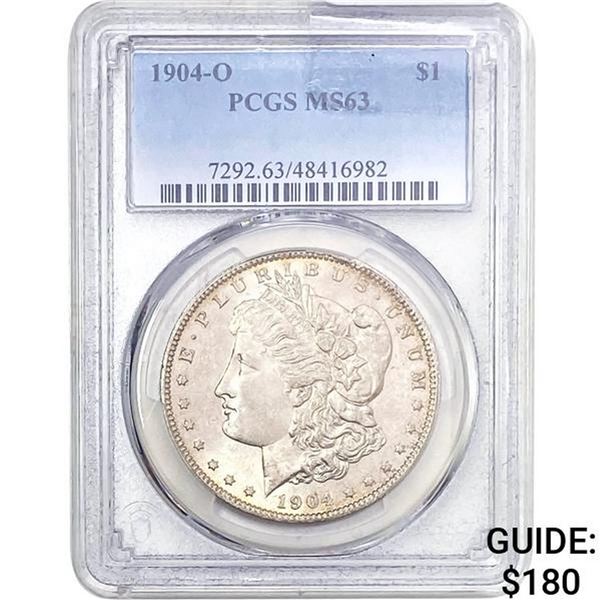 1904-O Morgan Silver Dollar PCGS MS63