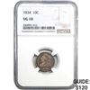Image 1 : 1834 10C NGC VG10